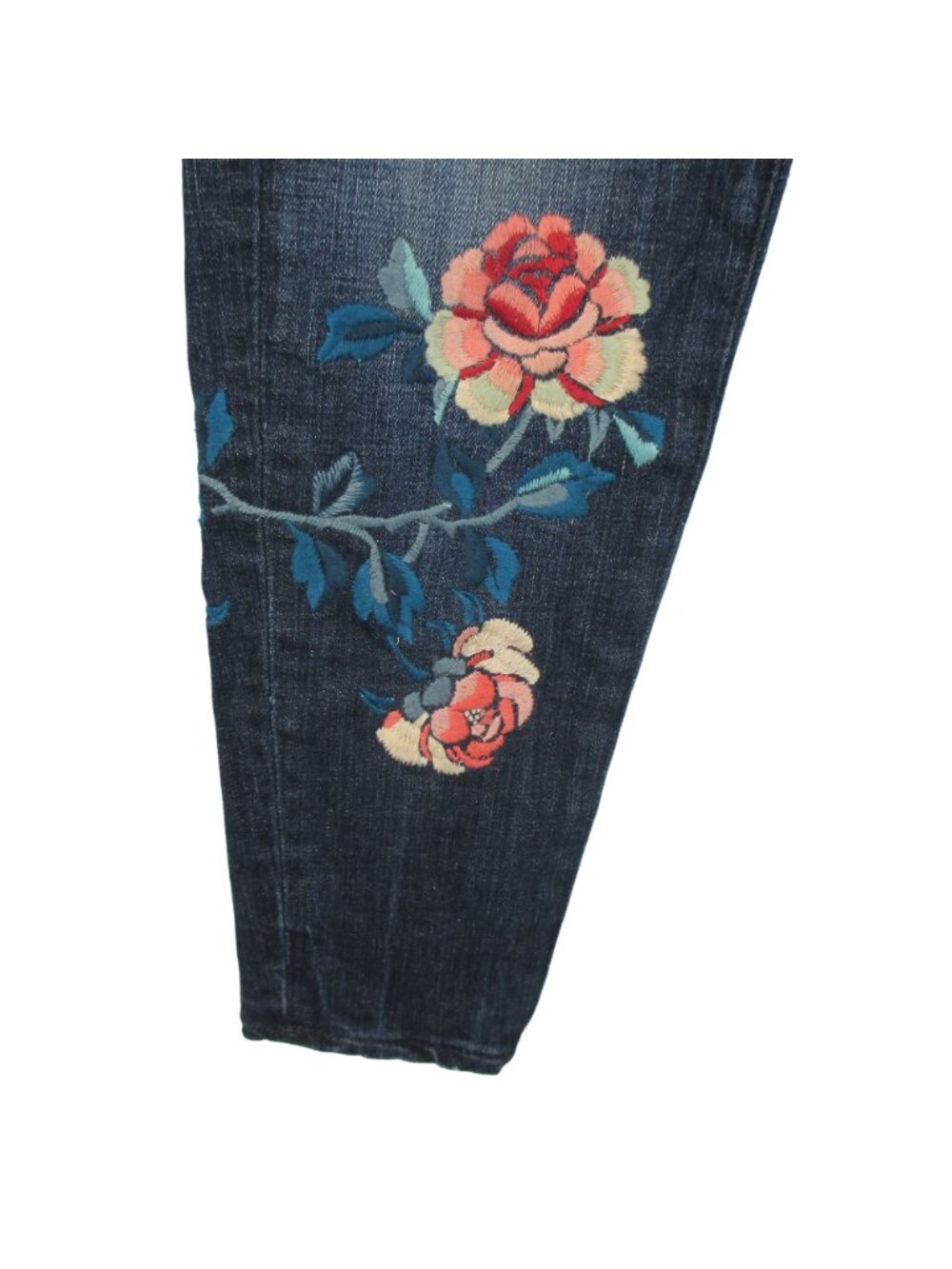 Polo Ralph Lauren Embroidered Women's Tompkins Skinny Floral Jeans US 25 NEW - Picture 4 of 10